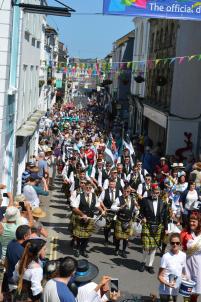 The parade on the second day of the Sea Shanty Festival, led by the RNLI.JPG.gallery